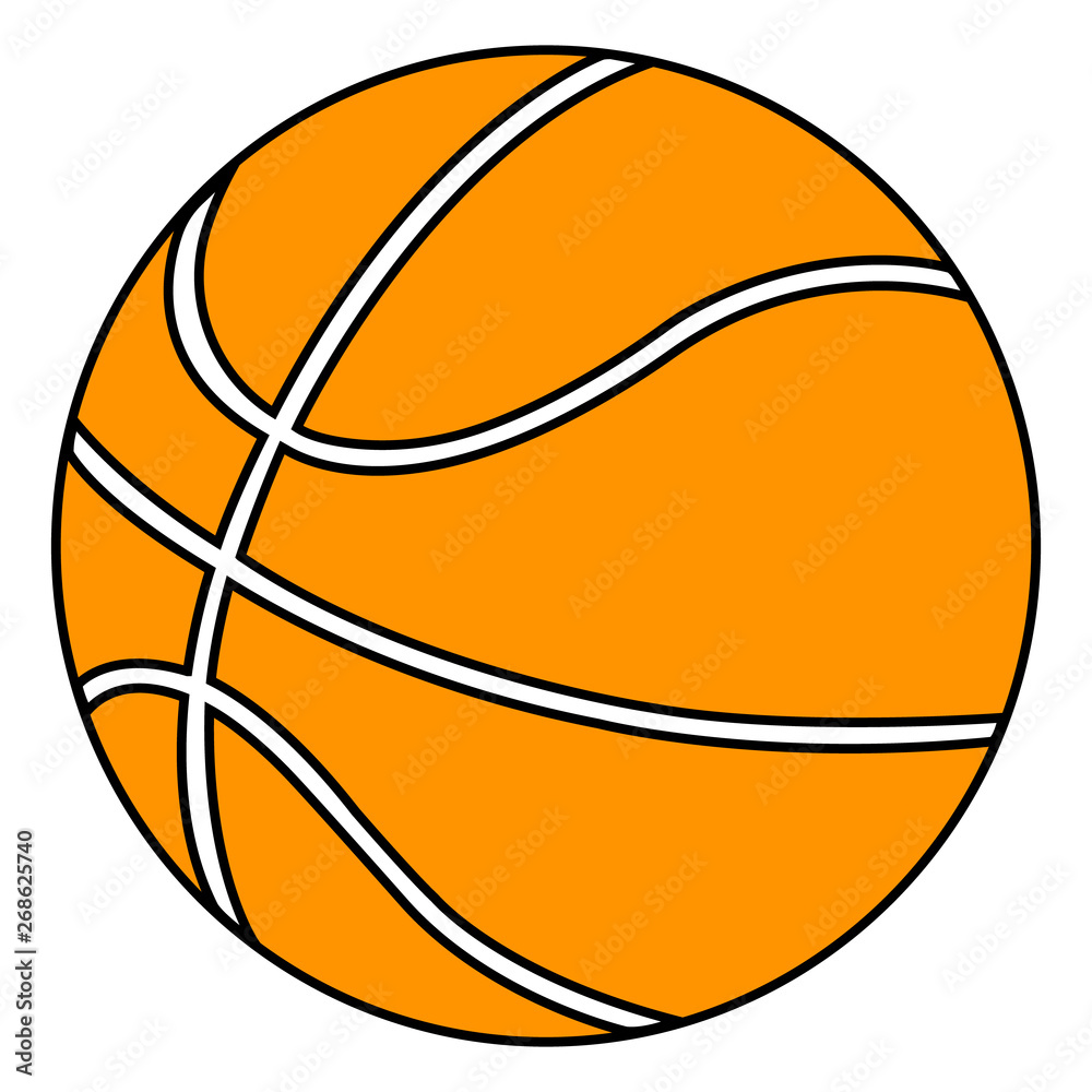 Basketball ball simple