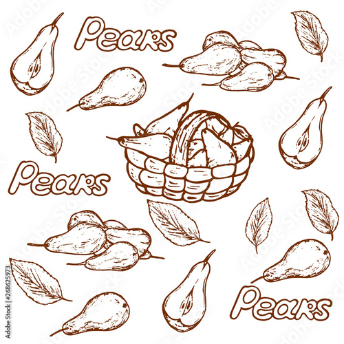 pattern organic pears