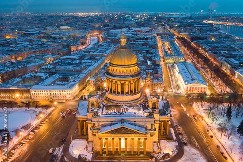 St Isaac cathedral in Saint Petersburg, Russia, is the biggest christian orthodox church in the world