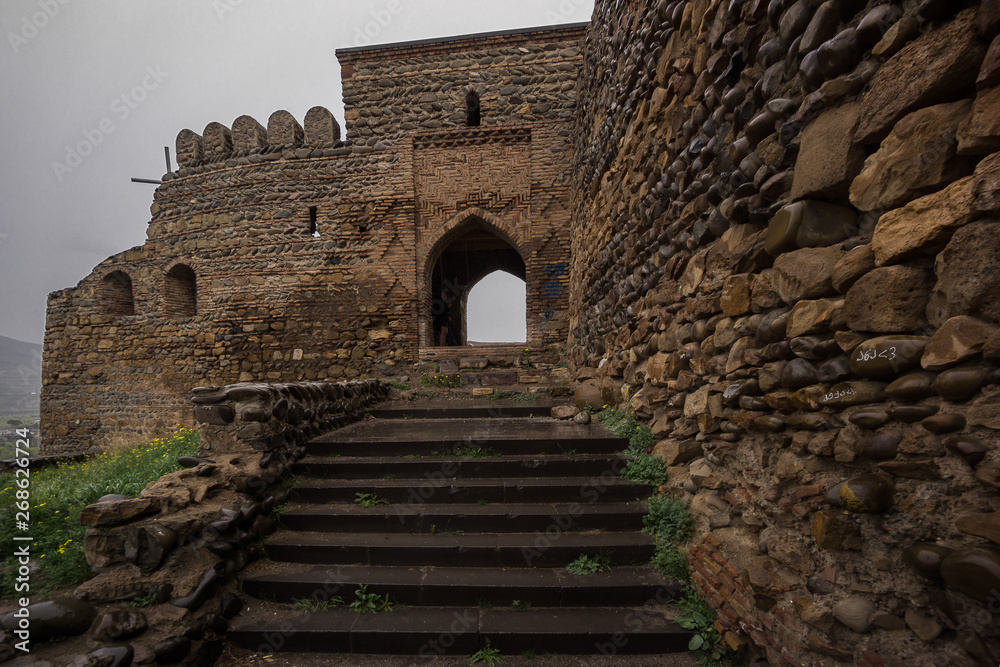 entrance stairs to gori castle