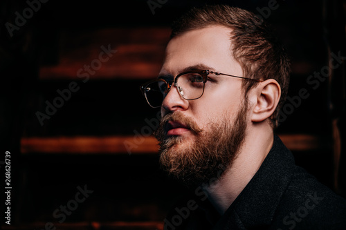man in glasses photo