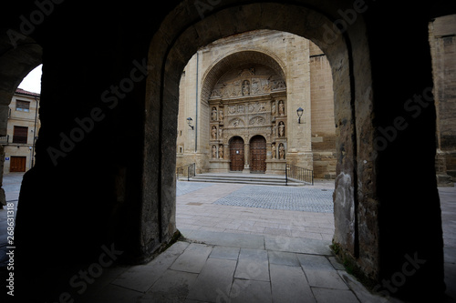 City of Haro  located in the northwest of the community of La Rioja  Spain . important locality of the wine industry and wine tourism. Church of Santo Tomas