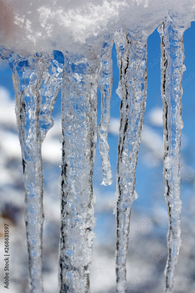 Icicles. Icicles.
