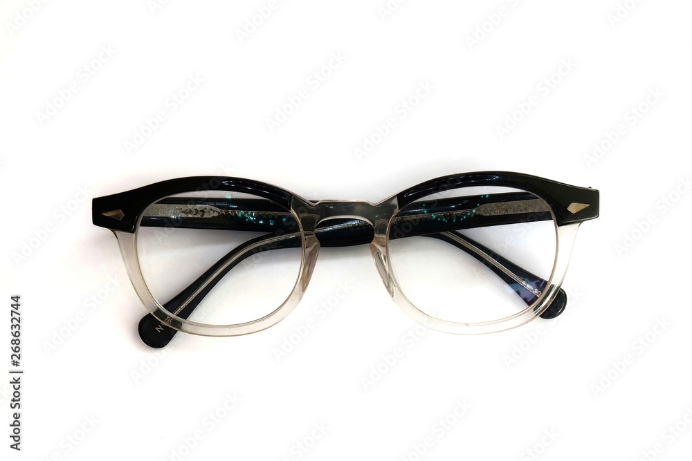 Spectacles clear glasses isolate on white background Spectacles clear glasses isolate on white background