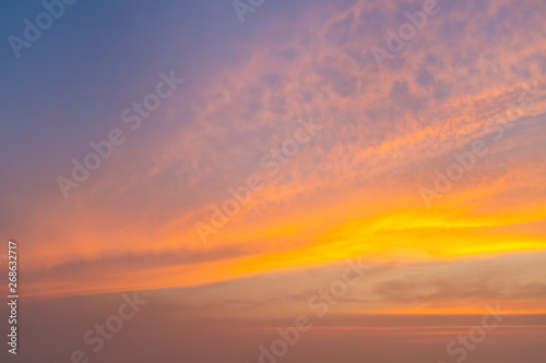 Fototapeta Naklejka Na Ścianę i Meble -  Colorful sky in twilight time background.;