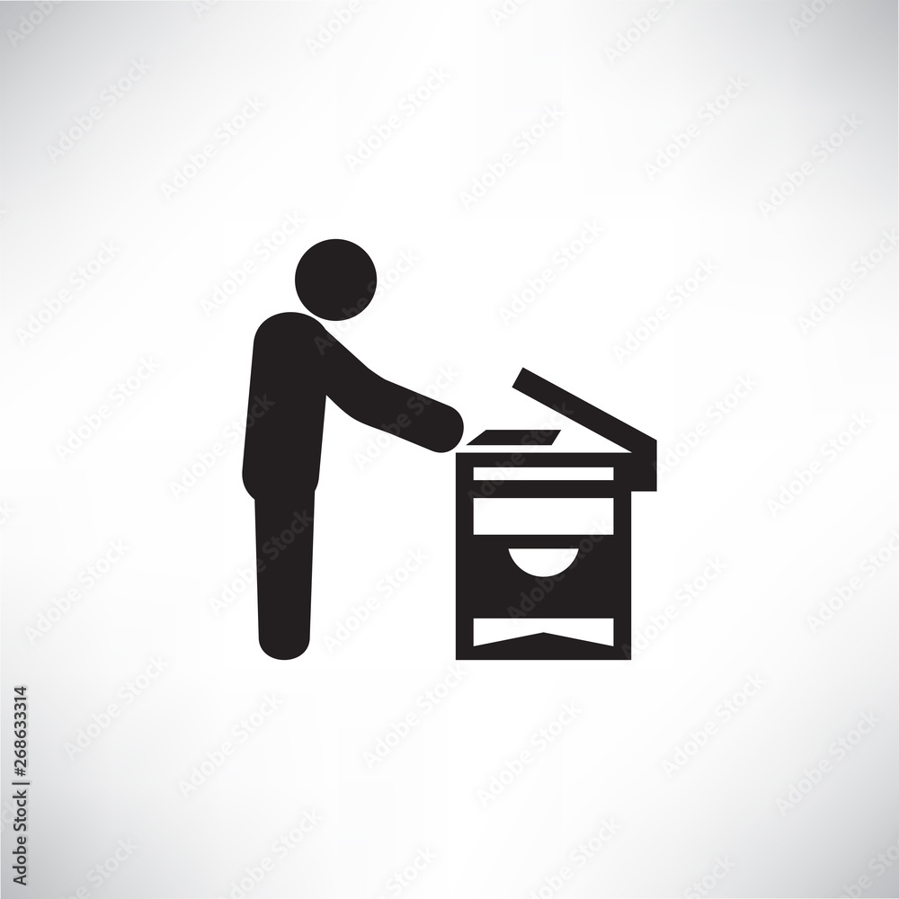 people working on xerox or scan machine people working on xerox or scan machine