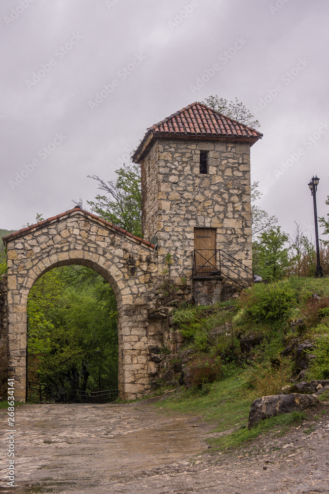 entrance arch of Motsameta Monastery