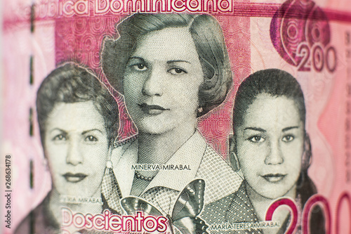 Portrait on 200 Peso bill from Dominican Republic