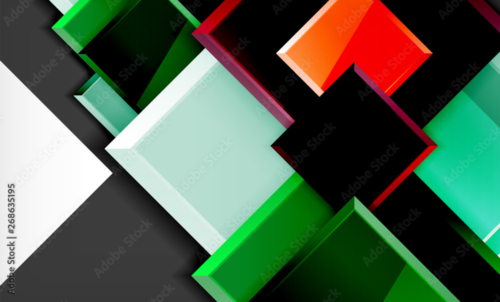 Colorful square and rectangle blocks background Colorful square and rectangle blocks background