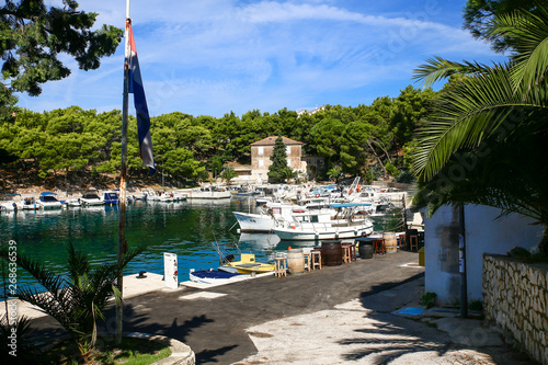 Obraz na płótnie Mandre village in Pag Island, Croatia