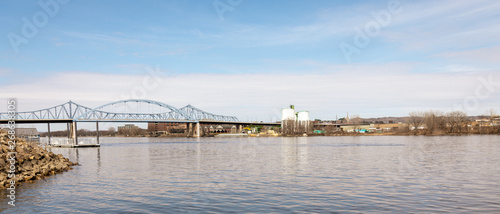 Bridge over the Mississippi River at LaCrosse Wisconsin