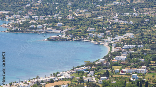 Fototapeta Naklejka Na Ścianę i Meble -  Panorama de l'ile de Leros en grece ile du dodecanèse