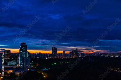 skyline at night