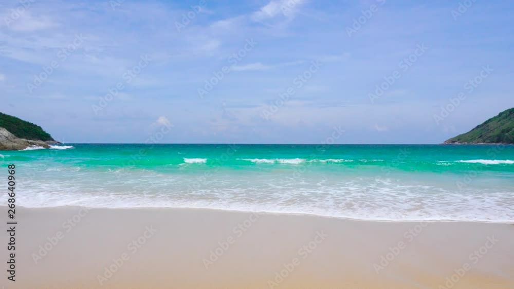 Ocean coast sea. Phuket beach, Sea, Thailand. At Naiharn Beach, Phuket, Thailand, In The Summer. 2019 Ocean coast sea. Phuket beach, Sea, Thailand. At Naiharn Beach, Phuket, Thailand, In The Summer. 2019