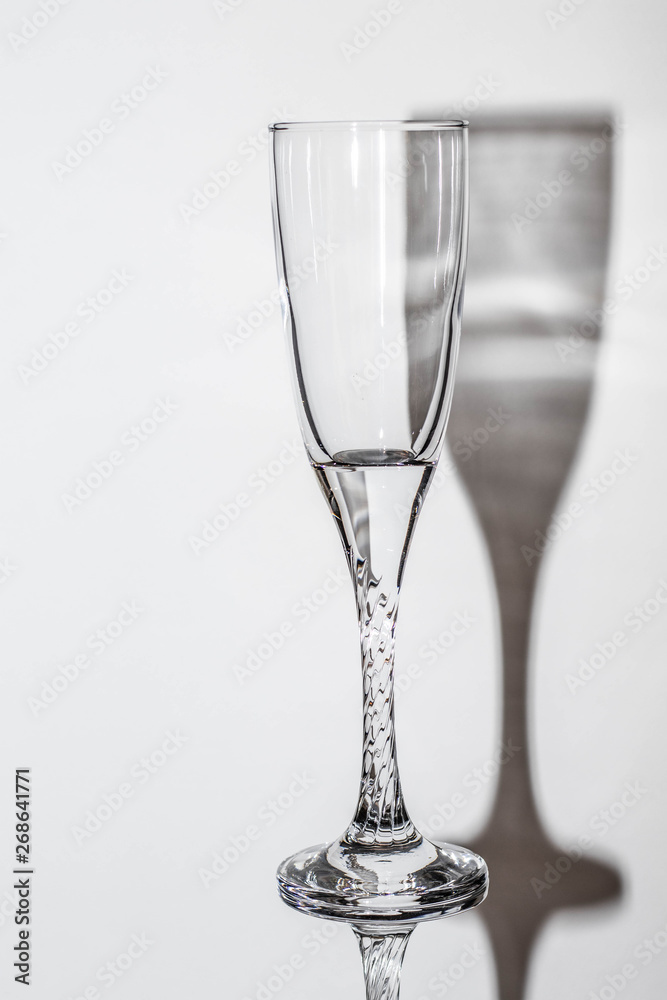 empty wine glass isolated on white background empty wine glass isolated on white background