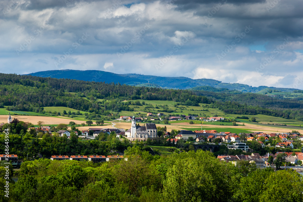 Scenic View into the Wachau with the river Danube