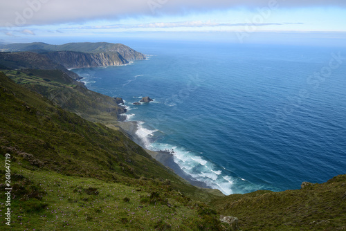 Mirador Vixia da Herbeira close to Cape Ortegal on the northern coast of Galicia, Ortigueira, Spain, Europe photo