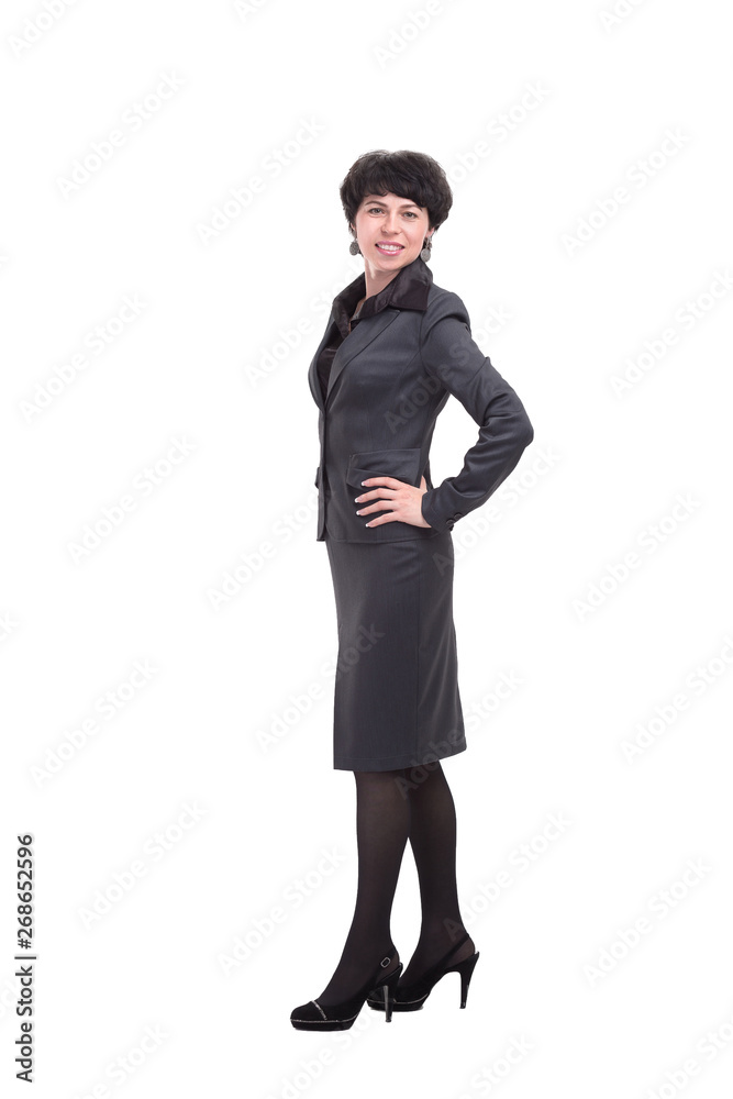 in full growth.modern business woman in business suit in full growth.modern business woman in business suit