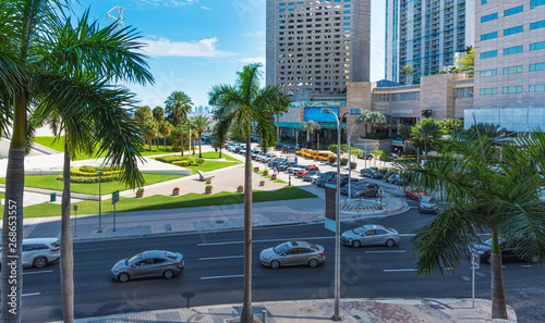 Traffic in downtown Miami on a sunny day © Gabriele Maltinti
