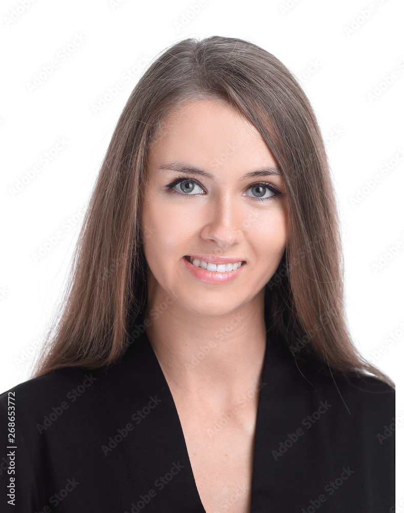 close up. portrait of a young business woman close up. portrait of a young business woman