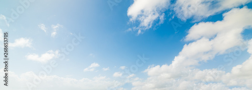 Soft clouds and blue sky in Guadeloupe