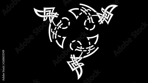 Animated triskell - the traditional Celtic pattern.