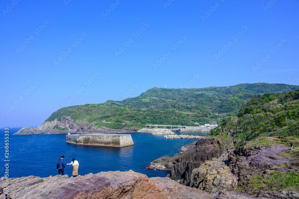 Fototapeta premium 山口県元乃隅稲荷神社からの眺め