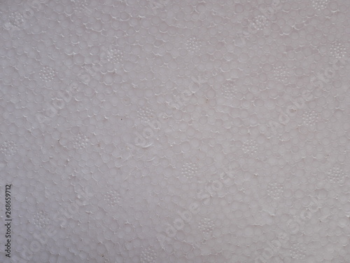 white plastic foam texture background, concept recycle plastic