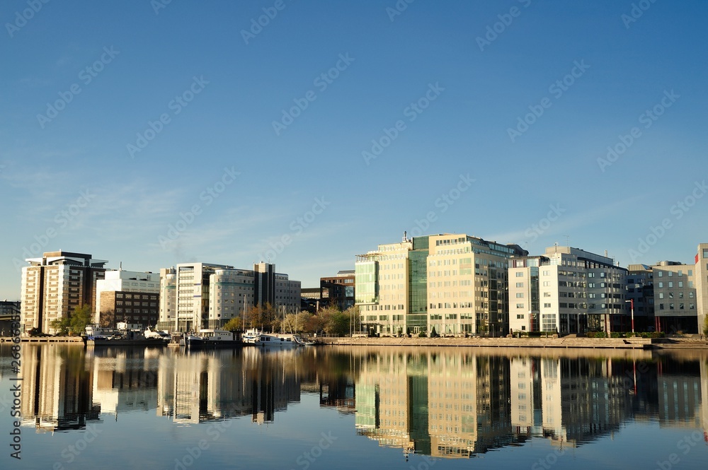 Fototapeta premium Modern apartment buildings in Stockholm - Sweden