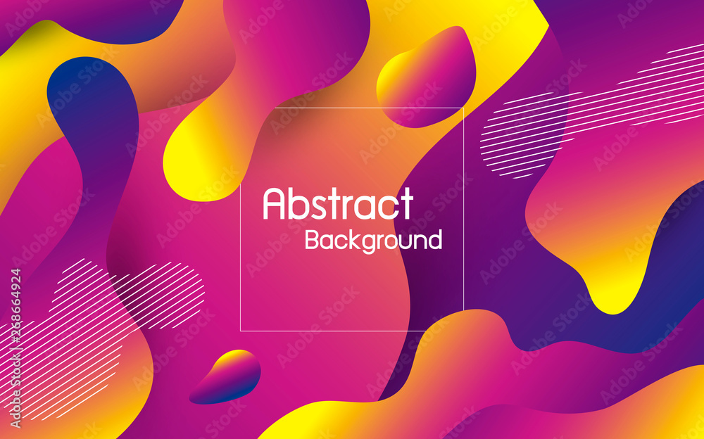 Abstract fluid color background vector illustration