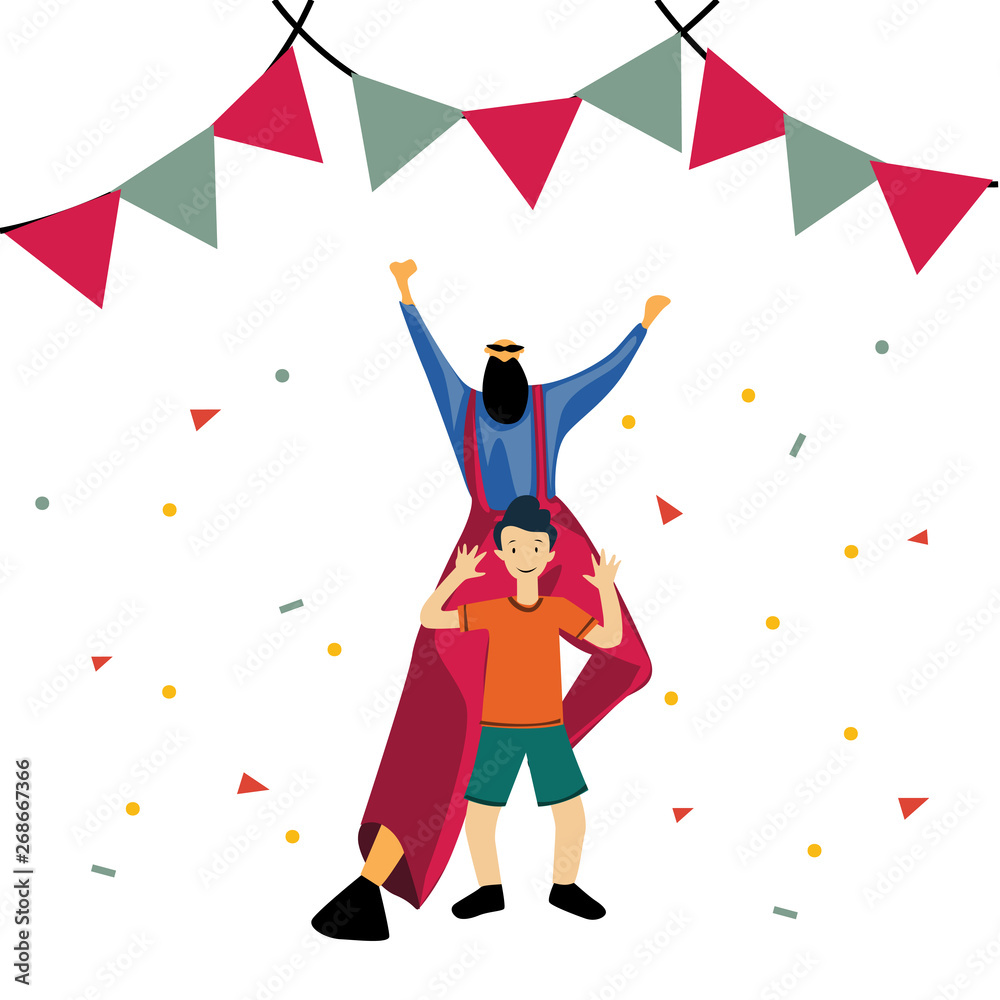Happy Father's Day Celebration Vector Template Design Illustration Happy Father's Day Celebration Vector Template Design Illustration