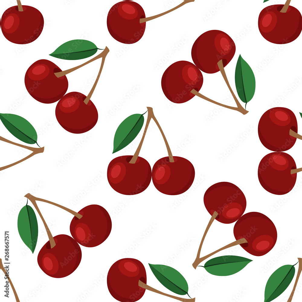 Fruits seamless pattern. Cute vector pattern. Isolated on white background Fruits seamless pattern. Cute vector pattern. Isolated on white background