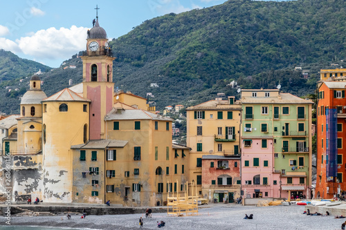 Fototapeta Naklejka Na Ścianę i Meble -  the village of Camogli on the peninsula of Portofino
