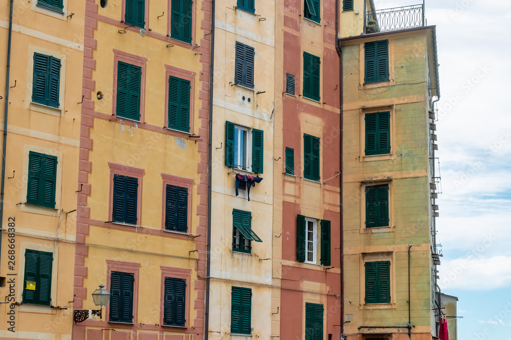 the village of Camogli on the peninsula of Portofino the village of Camogli on the peninsula of Portofino