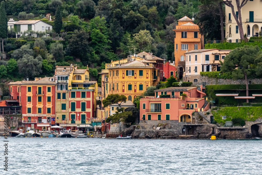the village of Portofino, on the coast League, in Italy