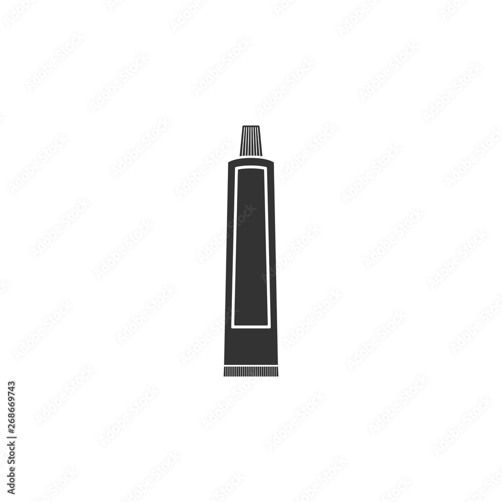 Tube of toothpaste icon isolated. Flat design. Vector Illustration Tube of toothpaste icon isolated. Flat design. Vector Illustration
