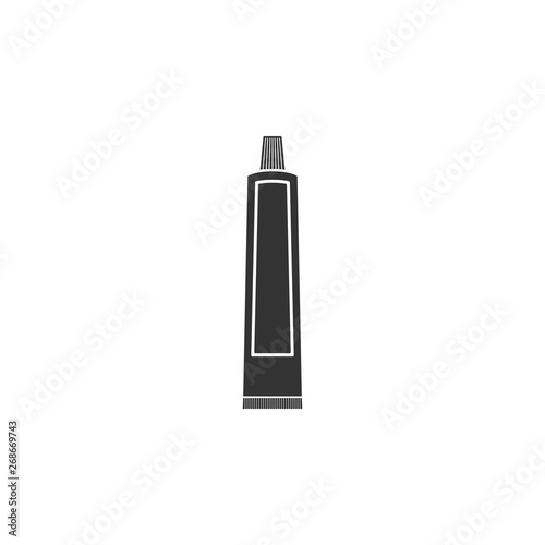 Tube of toothpaste icon isolated. Flat design. Vector Illustration