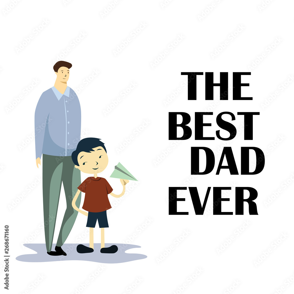 Happy Father's Day Celebration Vector Template Design Illustration Happy Father's Day Celebration Vector Template Design Illustration
