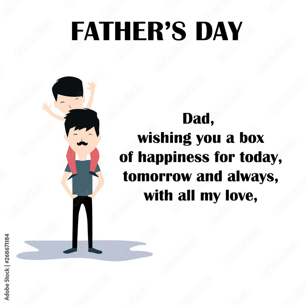 Happy Father's Day Celebration Vector Template Design Illustration Happy Father's Day Celebration Vector Template Design Illustration