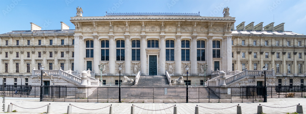 Facade of the Palace of Justice on ile de la cite - Paris, France