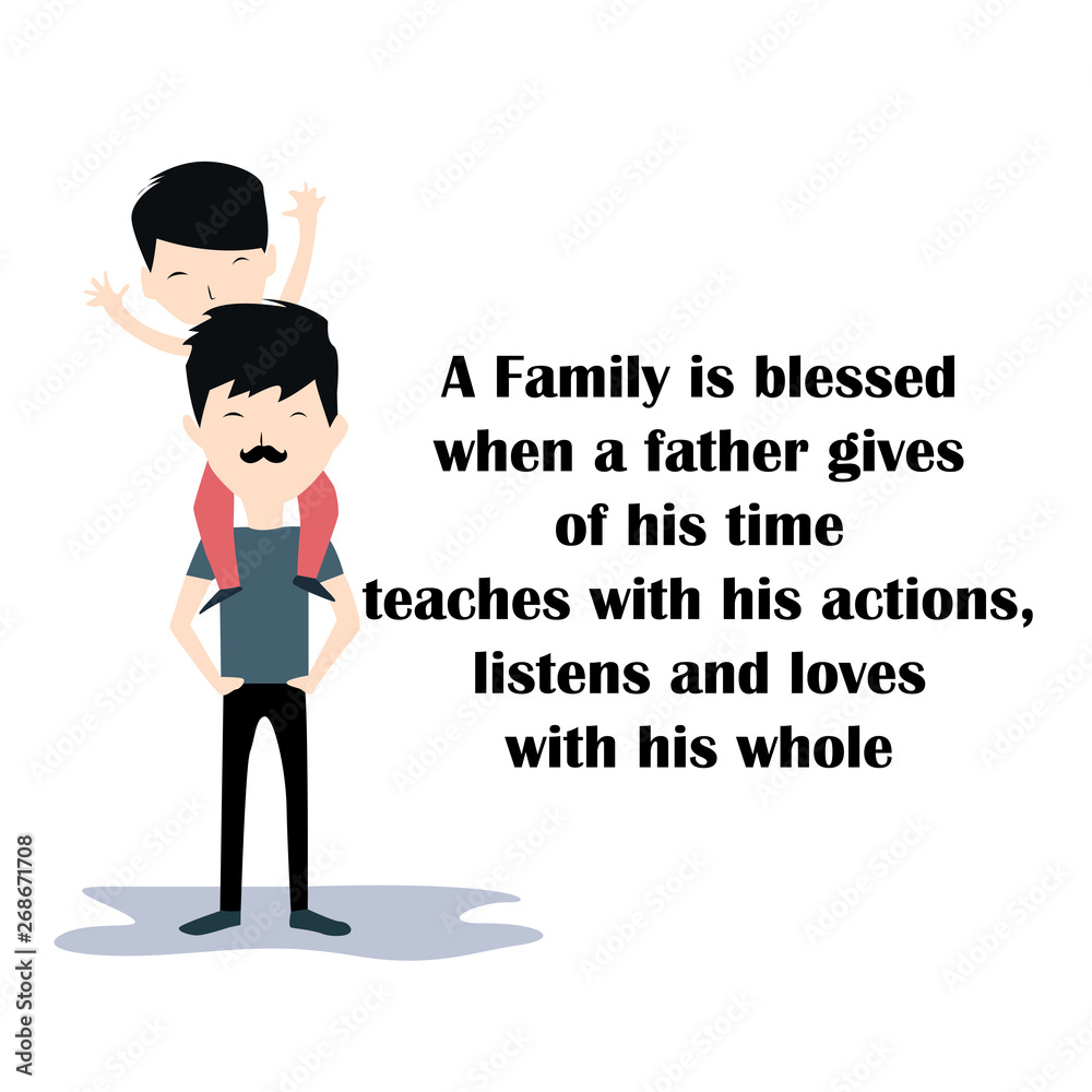 Happy Father's Day Celebration Vector Template Design Illustration Happy Father's Day Celebration Vector Template Design Illustration