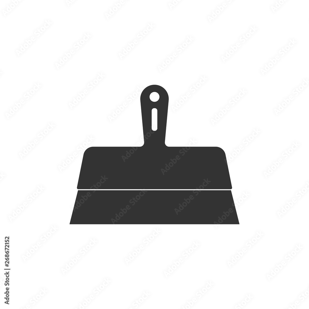 Putty knife icon isolated. Spatula repair tool. Spackling or paint instruments. Flat design. Vector Illustration Putty knife icon isolated. Spatula repair tool. Spackling or paint instruments. Flat design. Vector Illustration