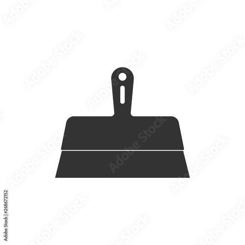Putty knife icon isolated. Spatula repair tool. Spackling or paint instruments. Flat design. Vector Illustration