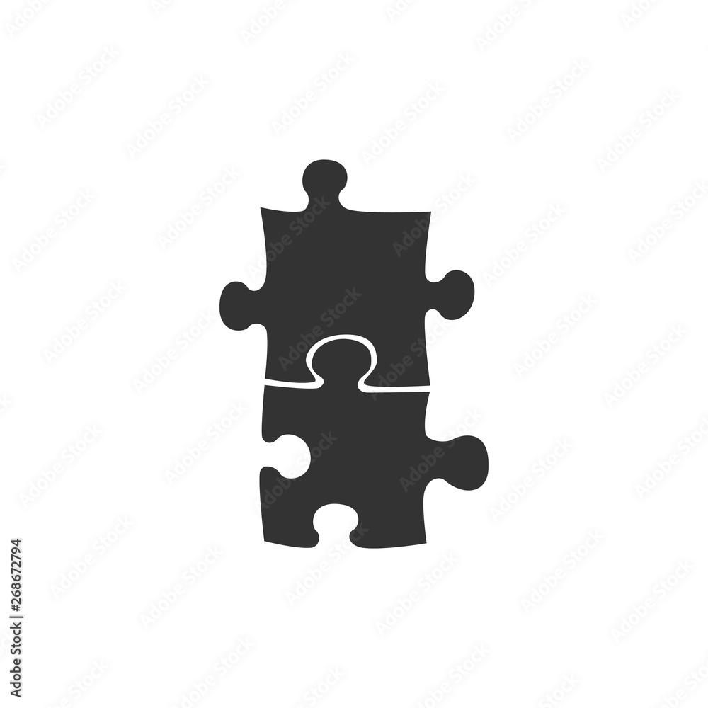 Piece of puzzle icon isolated. Modern flat, business, marketing, finance, internet concept. Flat design. Vector Illustration Piece of puzzle icon isolated. Modern flat, business, marketing, finance, internet concept. Flat design. Vector Illustration