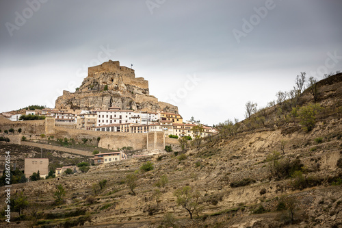 a view of Morella town  province of Castellon  Valencian Community  Spain
