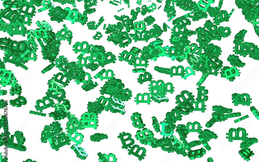 Digital currency symbol Bitcoin on a white background. Fall of bitcoin. crypto currency graph on virtual screen. Business, Finance and technology concept. 3D illustration Digital currency symbol Bitcoin on a white background. Fall of bitcoin. crypto currency graph on virtual screen. Business, Finance and technology concept. 3D illustration