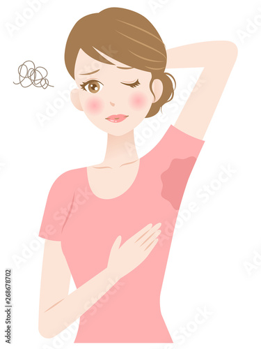 脇　汗　女性