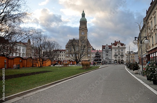 square and city Prostejov, Czech republic, Europe