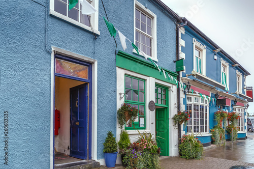 Street in Adare, Ireland photo