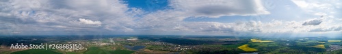 The city of Zdolbuniv Ukraine from the height, panorama © Vidima studio MAX